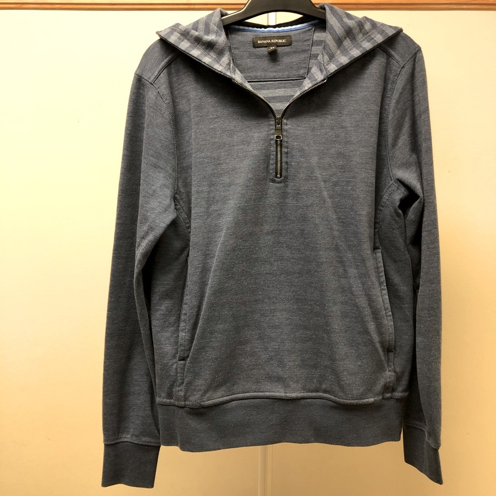 Banana Republic Striped Hooded Sweater